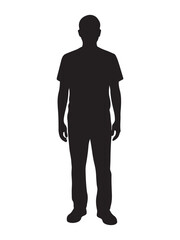 Man standing silhouette
