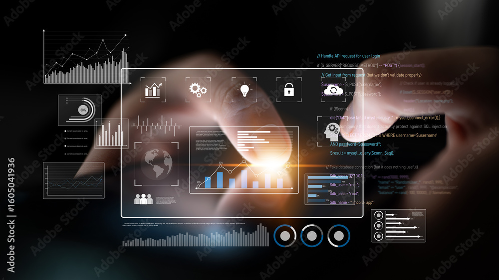 Poster data dashboard and analytics system supports business, analytics, and data insights through centrali