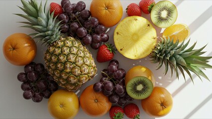 Fresh Tropical Fruits Arrangement