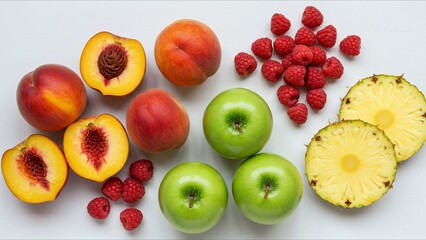 Fresh Variety of Colorful Fruits