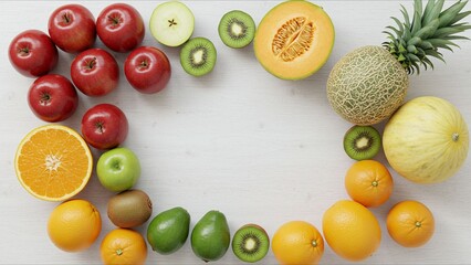 Assorted Fresh Fruits Arrangement