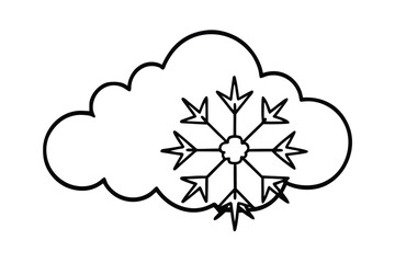 Cloud And Snowflake Pattern