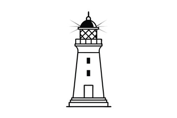 Antique Lighthouse Beacon Lights Vector
