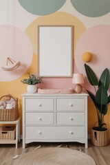 Baby Room mockup with Poster Frame