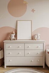 Baby Room mockup with Poster Frame