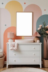 Baby Room mockup with Poster Frame