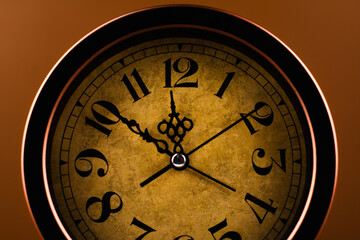 Time and the workings of time that stop. High quality studio shot of a clock. Time and time...