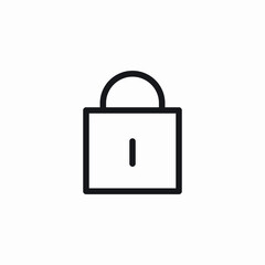 account locking icon sign vector