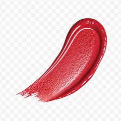  realistic 3d smooth glossy lipstick or paint swatch smear smudge in different color style isolated on white background