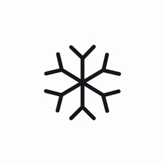 symmetrical snowflake icon sign vector