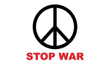 Stop War sign vector image, png stop war image
