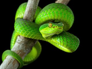 green tree python