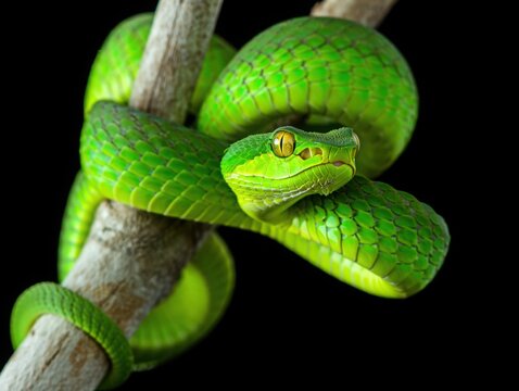 green tree python