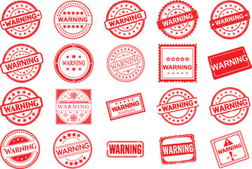 Bold warning symbol design with red and black accents for safety and alert notices