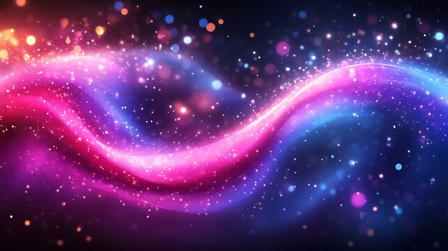 Abstract swirling lightscape