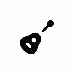 classical guitar icon sign vector