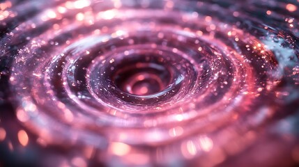 Abstract swirling liquid rings