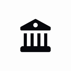 classical bank icon sign vector
