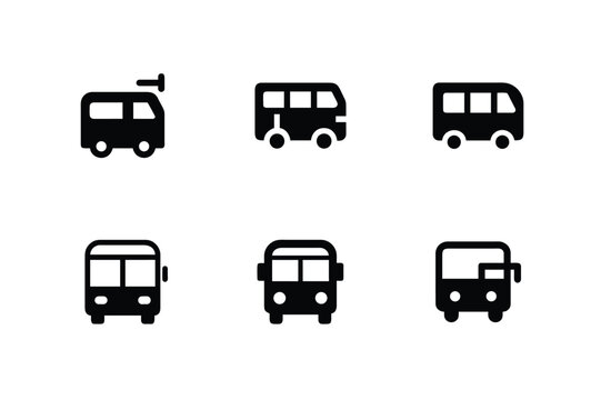 colorful bus, ambulance, express buss, four wheel bus icon bus sheet, bus design icon. sleeper bus, express buss icon sheet, long ride bus. public bus transport bus.
