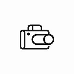 photo camera icon sign vector