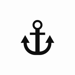 ship anchor icon sign vector
