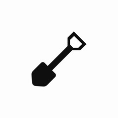 shovel dig icon sign vector