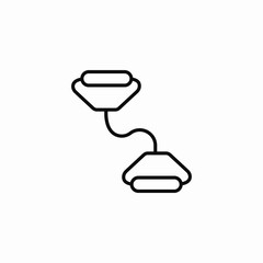 stretching exercise icon sign vector