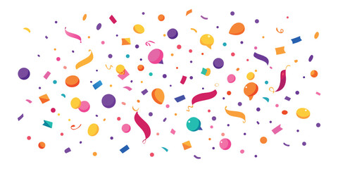 Printable birthday party invitation template featuring colorful designs and space for event details..eps