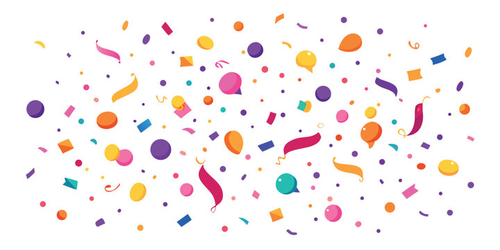 Printable birthday party invitation template featuring colorful designs and space for event details..eps