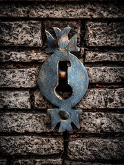 background door lock and iron piece, round ornament