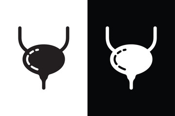 Bladder icon isolated vector icon illustration on white background.