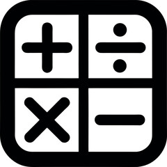 Obraz premium Math Symbols Icon