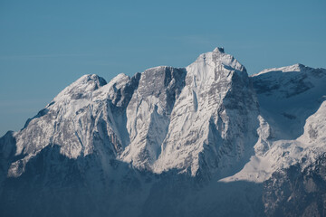 Julian alps view from Dovje, Slovenia