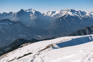 Julian alps view from Dovje, Slovenia