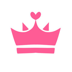 women's day pink crown vector