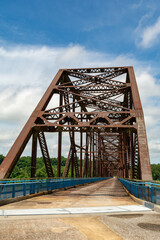 The historic Chain of Rocks Bridge