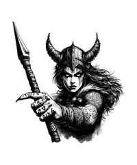 viking warrior shield maiden Valkyrie