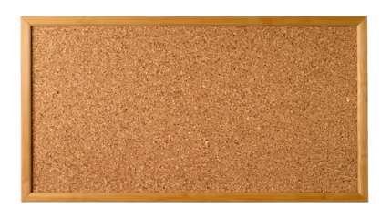 Cork Board with Wooden Frame for Notes and Reminders
