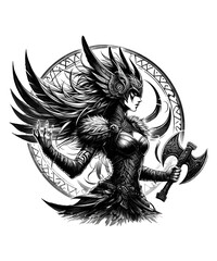 viking warrior shield maiden Valkyrie