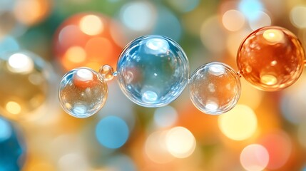 Colorful orbs in bokeh