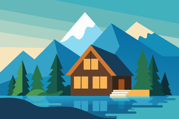 winter mountain landscape