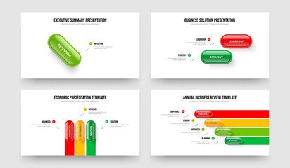 Sales Launch 1 2 3 4 Option Infographic Frame Design Set. Creative Campaign One Two Three Four Element Diagram Presentation Layout Vector Illustration Collection.