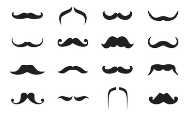mustache collection set. set of mustaches. Mustache icon collection