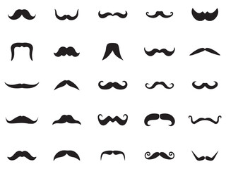 collection of mustaches. set of mustaches. set of mustache vector