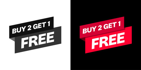 Buy 2 Get 1 Free Strip Banner – Flash Deal Ribbon