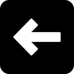 Arrow Left Vector Icon Design