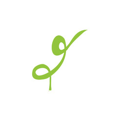 Logo eco – wektorowa grafika © Laura