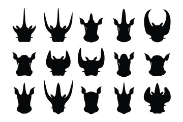 A repeating pattern of silhouetted black cats sitting with tails curled gracefully in rows