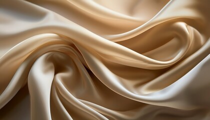 Fototapeta premium elegant silk texture a mesmerizing close up of flowing silk capturing its delicate texture soft waves and ethereal beauty with a gentle play of light and shadow