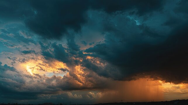 Dramatic storm clouds